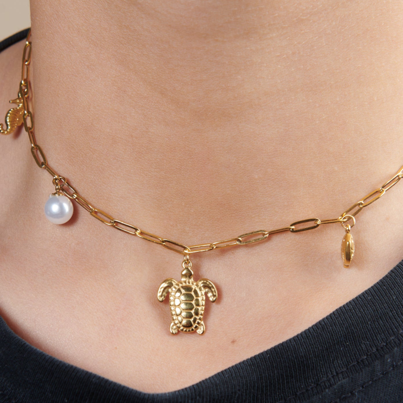 Turtle Charm Necklace
