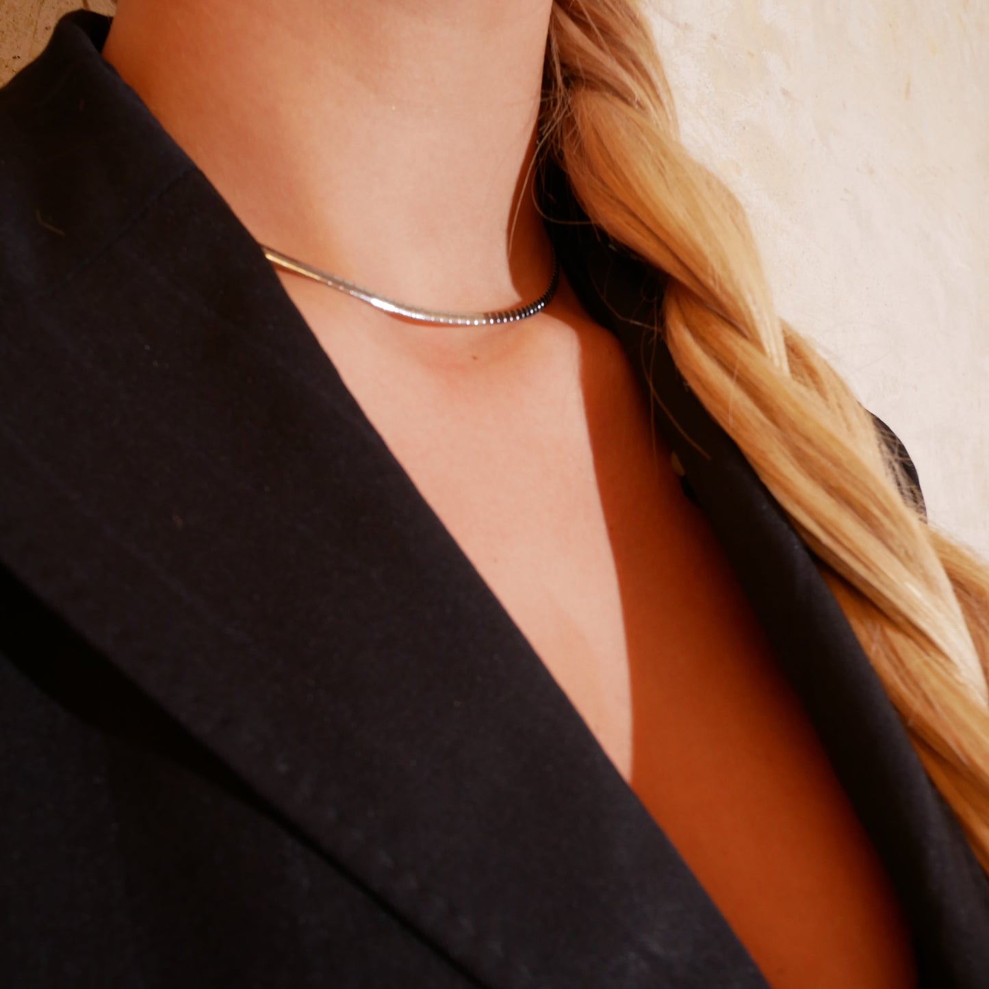 White Phyton Necklace