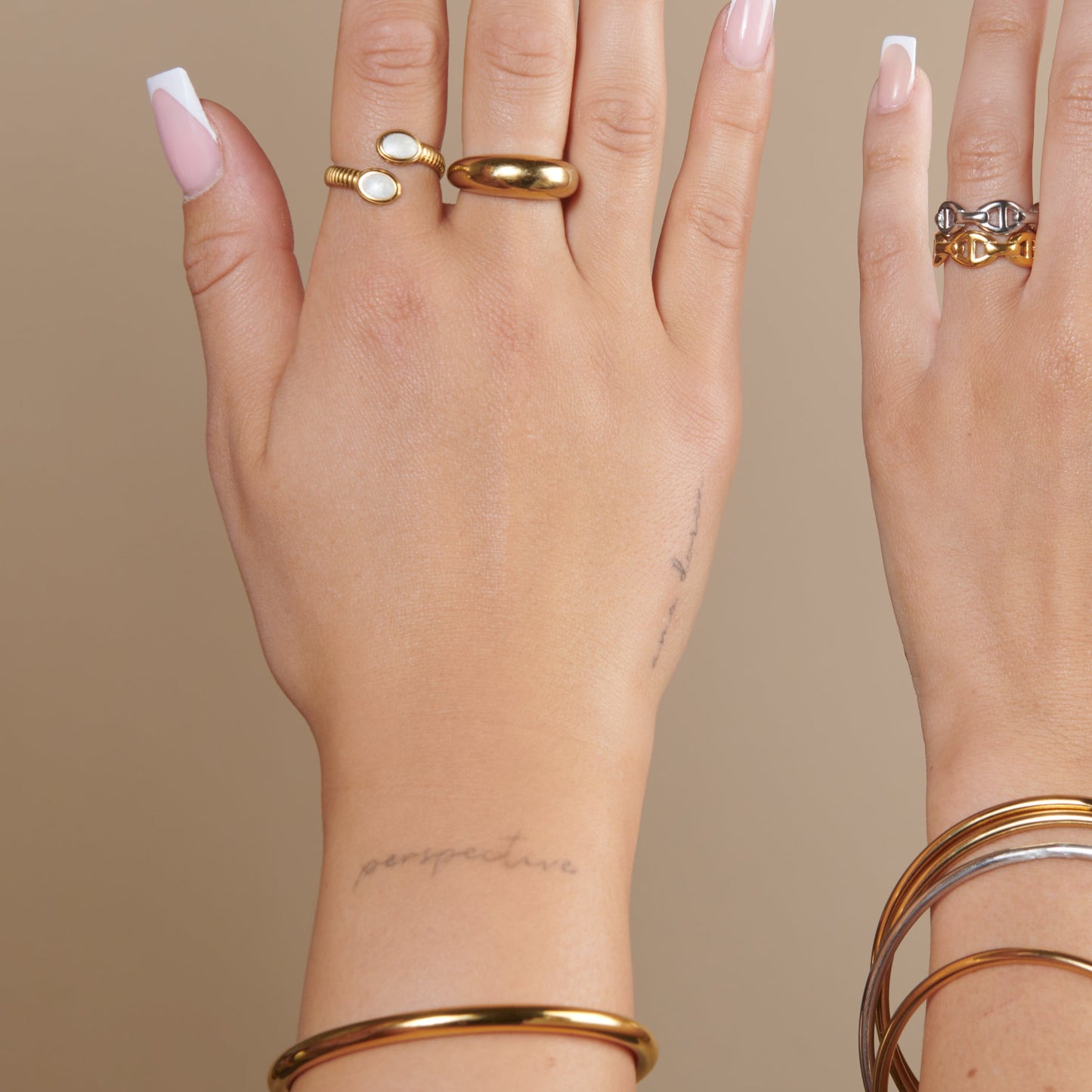 White Saintorini Ring