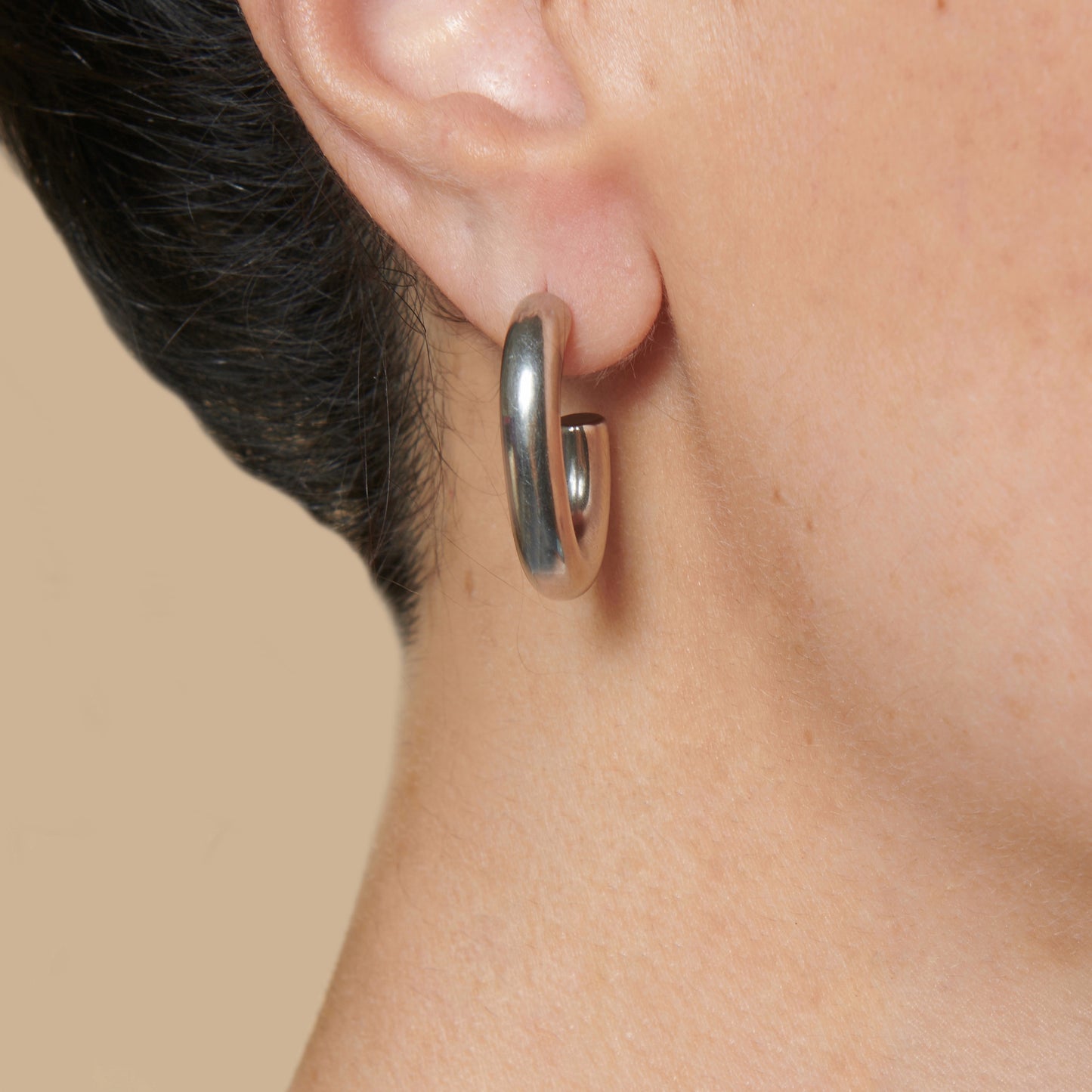 Avenue Half Hoop Earrings